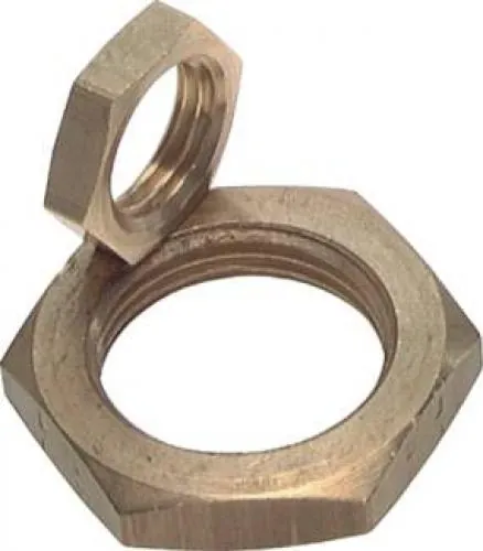 Sechskant-​Gegenmuttern Messing (Whitworth-​Rohrgew.), alle Größen von www.pneumatikshop-online.de