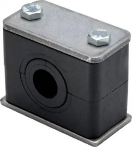 Robuste Hydac Rohrschelle DIN 3015 T1 mit Elastomereinsatz für Rohrleitungen