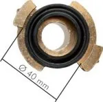 GK Y-Verteiler für Gartenschlauch-Schnellkupplungen, 40 mm, Kupplung, Verteiler, Abzweigkupplung