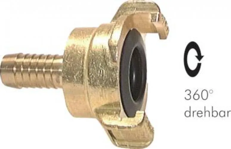 GK Gartenschlauchkupplungen mit Schlauchtülle, drehbar, Messing, alle Größen von www.pneumatikshop-online.de