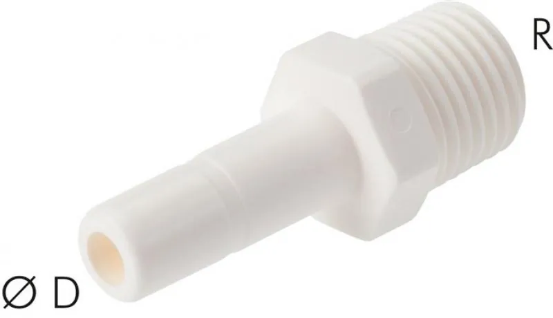 Steckanschluss-Einschraubtüllen LE Zoll (G / R / NPT-Gewinde), alle Größen von www.pneumatikshop-online.de