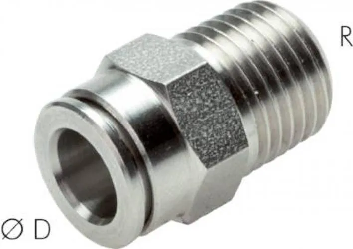 Steckverschraubungen, Edelstahl, IQS, alle Größen, Lebensmittelecht von www.pneumatikshop-online.de