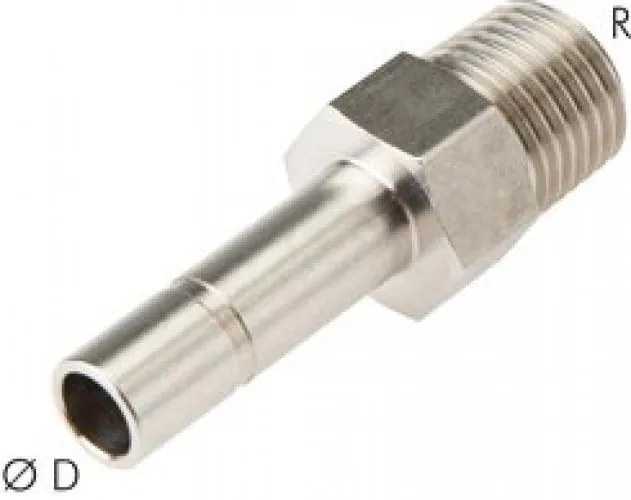 Steckanschluss-Einschraubtüllen, Edelstahl, IQS, alle Größen, Lebensmittelecht von www.pneumatikshop-online.de