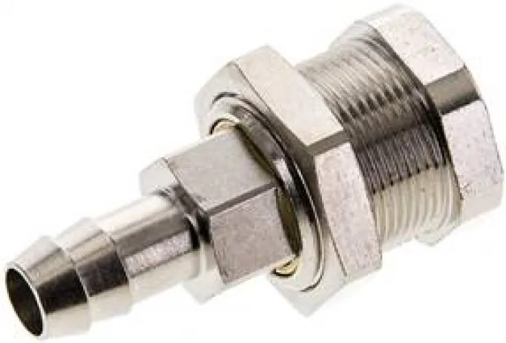 Abreiß-Kupplungsdosen mit Schlauchtülle & Schottgewinde, NW 5, Messing vernickelt, alle Größen von www.pneumatikshop-online.de