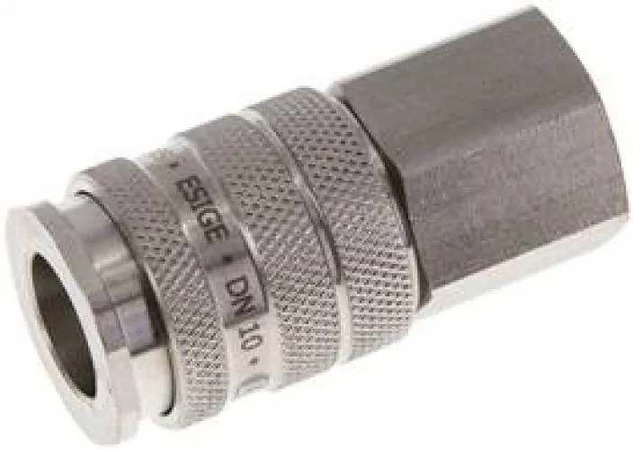 Kupplungsdosen mit Innengewinde, NW 10, Edelstahl 1.4305, verschiedene Größen