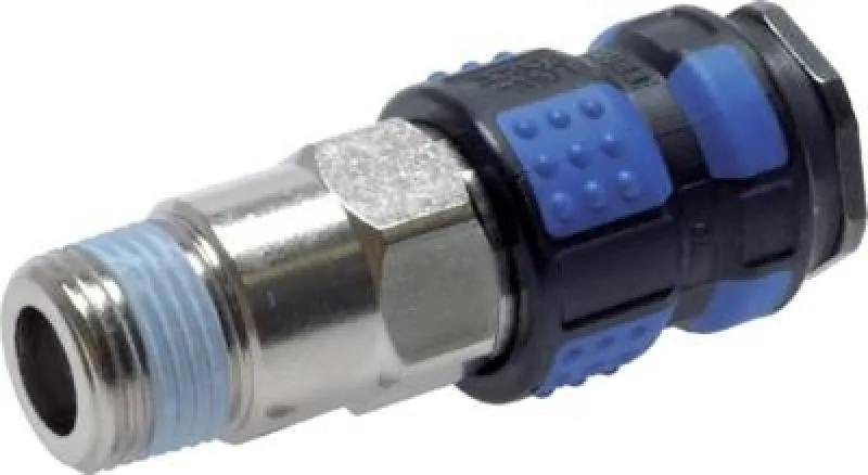 Kupplungsdosen mit Außengewinde, Kugelverriegelung, NW 7,2, Kunststoffhülse, alle Größen von www.pneumatikshop-online.de