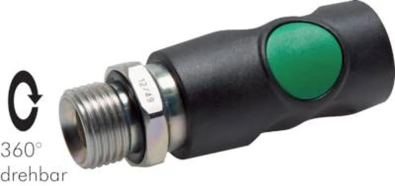 Sicherheits-Druckknopfkupplungsdosen mit Außengewinde, NW 7,2, Kunststoff, alle Größen von www.pneumatikshop-online.de