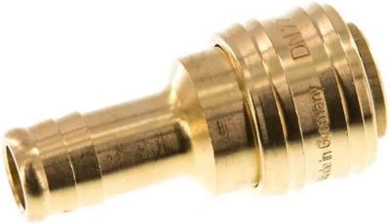 Kupplungsdosen mit Schlauchtülle, NW 7,2, Messing, alle Größen von www.pneumatikshop-online.de