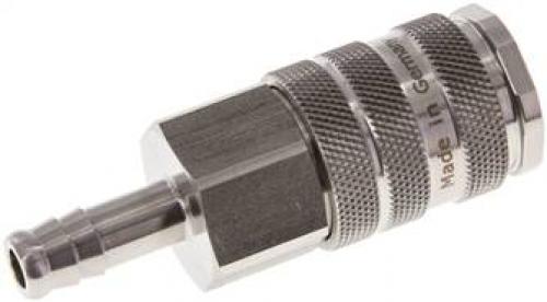 Kupplungsdosen mit Schlauchtülle, NW 10, Edelstahl 1.4404, alle Größen