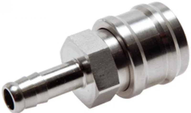 Kupplungsdosen mit Schlauchtülle, NW 7,2, Edelstahl 1.4305, alle Größen von www.pneumatikshop-online.de