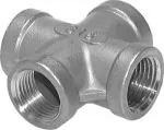 Kreuz-Stücke, Edelstahl 1.4408 bis 16 bar, alle Größen, Druckluftverteiler, Verteiler