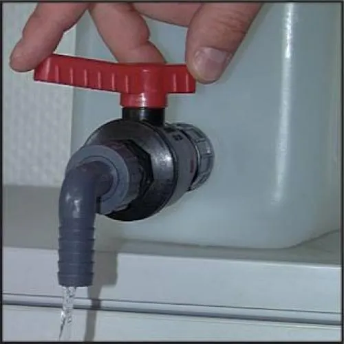 Bsp. 1 Ablass-Kugelhahn Kunststoff PN 4 alle Größen