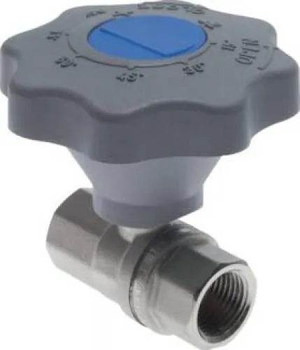 Sanftschluss Kugelhahn DVGW geprüft EN 331 IG Messing vernickelt 40–50 bar alle Größen