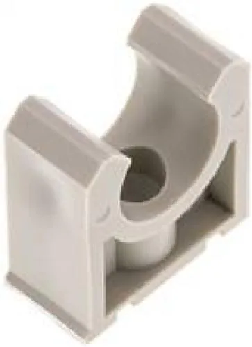 Rohrklemme PE / PP mit Befestigungsbohrung, alle Größen