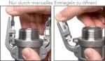 Schnellkupplungsdosen mit Sicherheitsverriegelung und Schlauchtülle, Typ C, Edelstahl, Kamlockkupplung, Kamlockdose, Kupplung, Dose, Schlauch, alle Größen