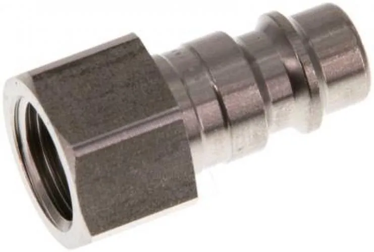 Kupplungsstecker mit Innengewinde, NW 7,2, Edelstahl 1.4305, alle Größen von www.pneumatikshop-online.de