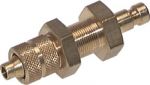 Kupplungsstecker mit Überwurfmutter & Schottgewinde, NW 2,7 , Messing, alle Größen von www.pneumatikshop-online.de