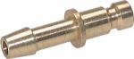 Kupplungsstecker mit Schlauchtülle, NW 2,7, Messing, alle Größen von www.pneumatikshop-online.de