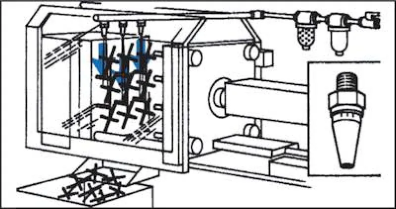 Beispiel Verstellbare Luftspardüse Blaspistole Aluminium alle Typen