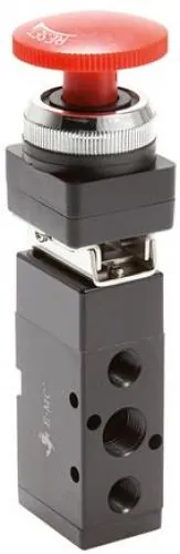 5/2-Wege Tasterventile & Drehschalter Ø 30,5 – Baureihe VM von E-MC