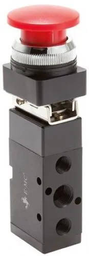 5/2-Wege Tasterventile & Drehschalter Ø 30,5 – Baureihe VM von E-MC