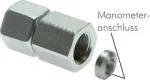 Manometerverschraubungen mit Dichtkegel (zum Aufschrauben auf eine Verschraubung), Stahl verzinkt, alle Größen, Schneidring, Schneidringverschraubung, Reduziereinsatz, Klemmring, Klemmringverschraubung