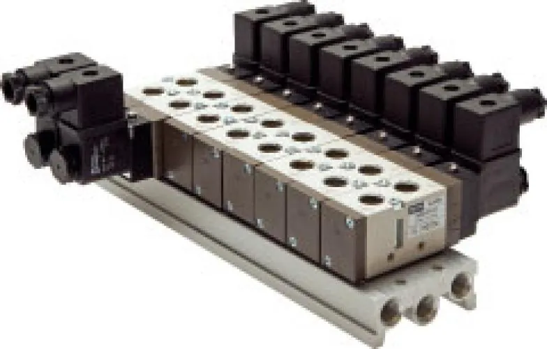 Mehrfachanschlussplatten für SF4000 – 5/2- und 5/3-Wege-Magnetventile