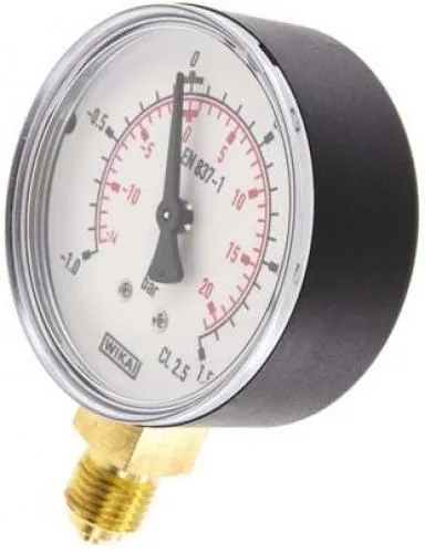 Vakuum-Manometer Ø 40, 50, 63 mm, Klasse 2.5, Gehäuse Kunststoff schwarz (KU/Ms), alle Größen