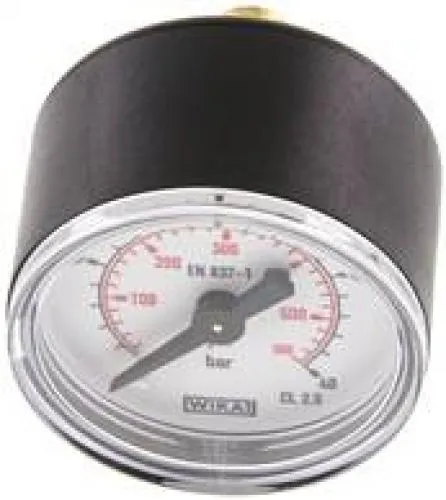 WIKA Standardmanometer Ø 40, 50, 63 mm, Anschluss hinten (axial), Klasse 2.5, Kunststoffgehäuse