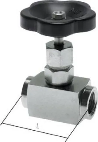 Nadel-Absperrventil Edelstahl 1.4571 mit Handrad bis 400 bar alle Größen