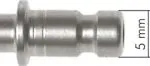 Kupplungsstecker mit Außengewinde, NW 2,7 , Edelstahl 1.4404, Stecker, Kupplung, Standard, alle Größen