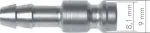 Kupplungsstecker mit Überwurfmutter & Schottgewinde, NW 5, Messing, Stecker, Kupplung, Überwurf, Schott, Standard, alle Größen