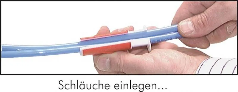 Bsp 1 Kabelschutzschlauch Schnellmontage-Set für Industrie und Werkstatt