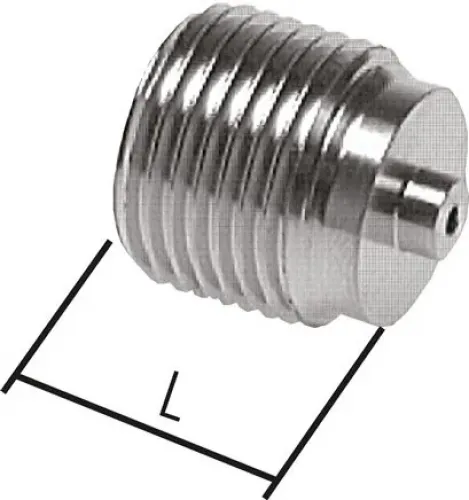 Reduzierstück Edelstahl für Manometer mit Zentrierzapfen, V2A, alle Größen G 1/4" auf G 1/8" u.a.
