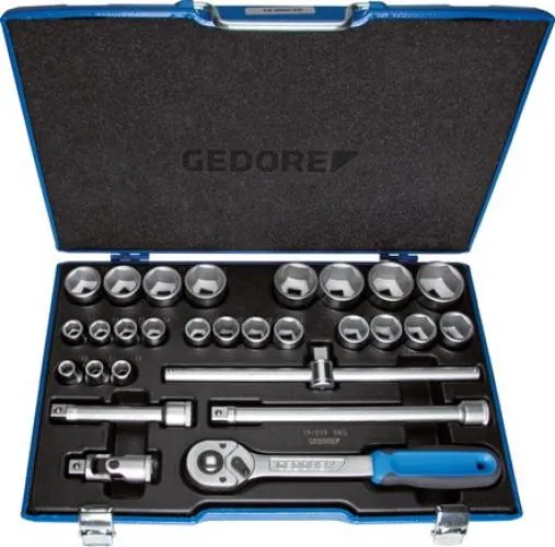 Gedore Ratschenkasten Steckschlüsselsatz 1/2 Zoll