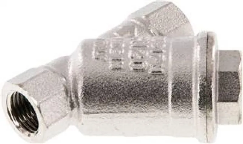 Schmutzfänger, Messing vernickelt, PN 20, alle Größen