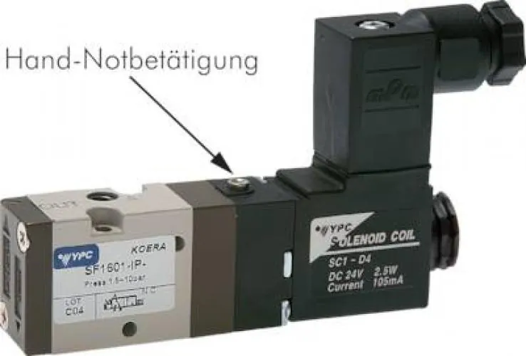 3/2-Wege Magnetventil mit Federrückstellung M5 – SF1000 & YPC