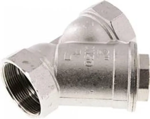 Schmutzfänger, Messing vernickelt, PN 20, alle Größen