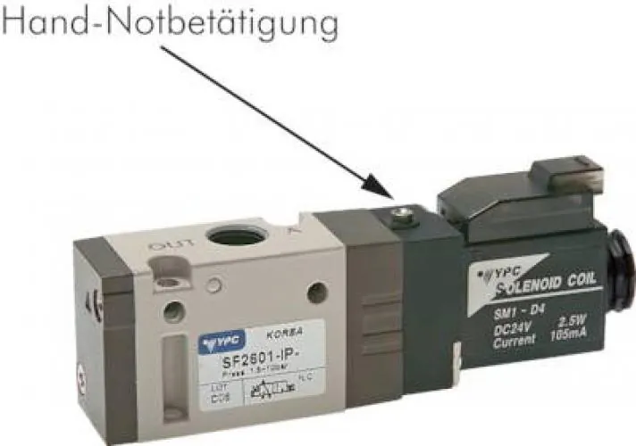 3/2-Wege Magnetventil mit Federrückstellung G 1/8" – SF2000 & YPC