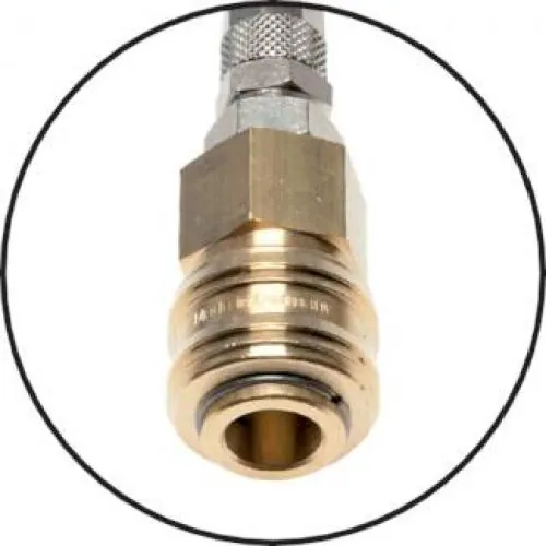 Polyurethanspiralschlauch 360° drehbar – mit Kupplungen NW 7,2, alle Größen