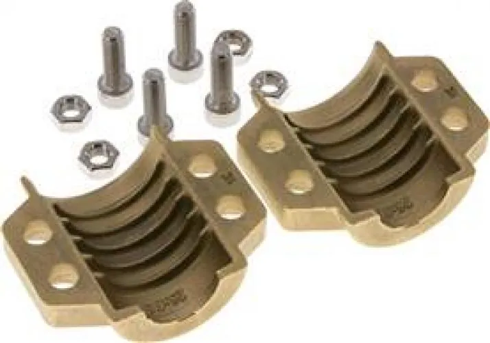 Lieferumfang Klemmschalen 2-teilig EN 14423 DIN 2826 Messing