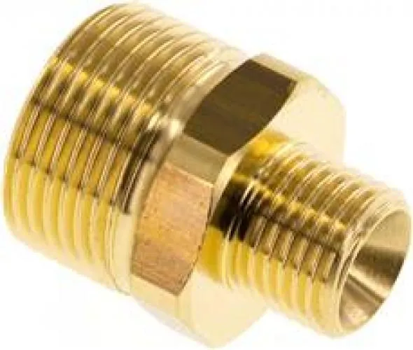 Doppelnippel & Verbindungsnippel für Waschgeräte aus Messing – bis 400 bar, alle Größen