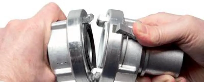 Storz-Kupplungen mit Schlauchstutzen für Schaleneinband, Aluminium (geschmiedet), alle Größen