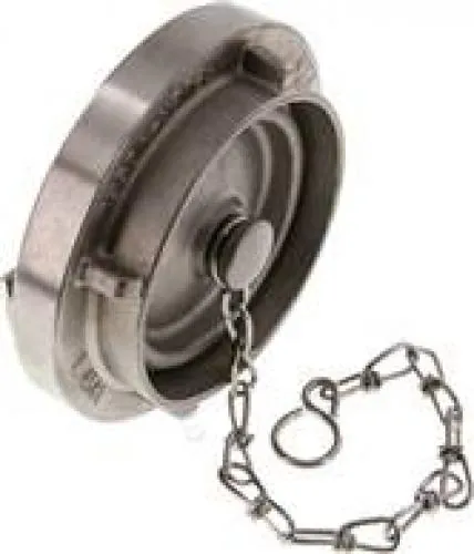 Storz-Blindkupplungen mit Kette Edelstahl 1.4581