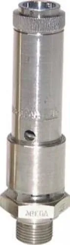 TÜV Sicherheitsventil DN10 aus vernickeltem Messing