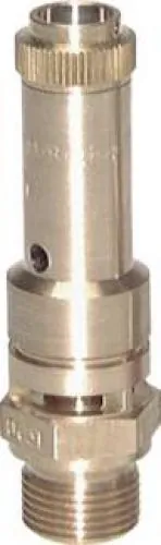 TÜV Sicherheitsventile DN8, fest eingestellt und verplombt, Messing, 0,2 - 50 bar, alle Größen