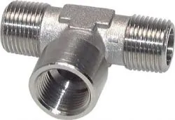 T-Stücke Messing vernickelt (außen / innen / außen), PN 16, alle Größen