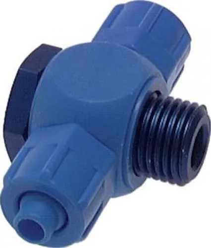 T-Verschraubungen zylindrisches Gewinde Kunststoff POM, alle Größen von www.pneumatikshop-online.de