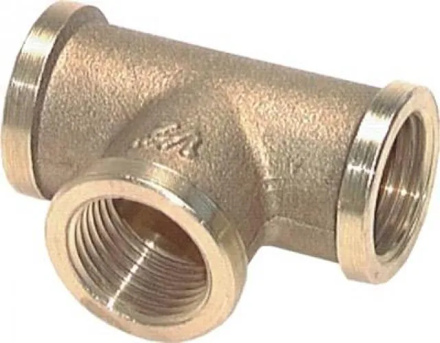 T-​Stücke Messing mit Innengewinde (geschmiedet) bis 16 bar, alle Größen von www.pneumatikshop-online.de