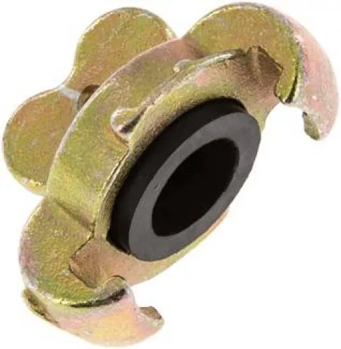 Kompressorkupplungsverschluss, Temperguss verzinkt, NBR-Dichtung von www.pneumatikshop-online.de